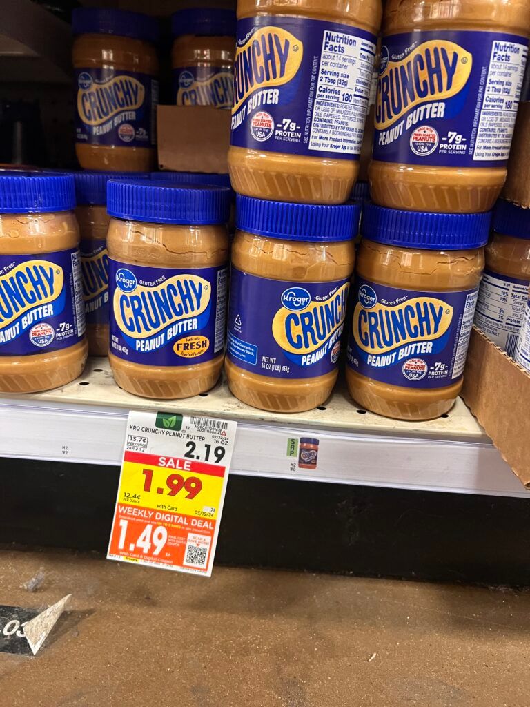 kroger peanut butter kroger shelf image