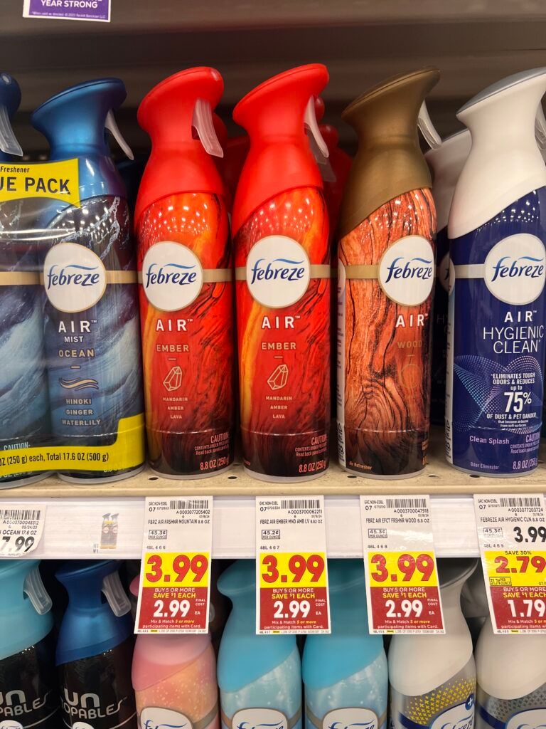 febreze air freshener kroger shelf image