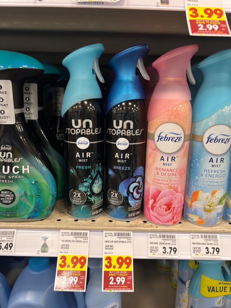febreze air freshener kroger shelf image