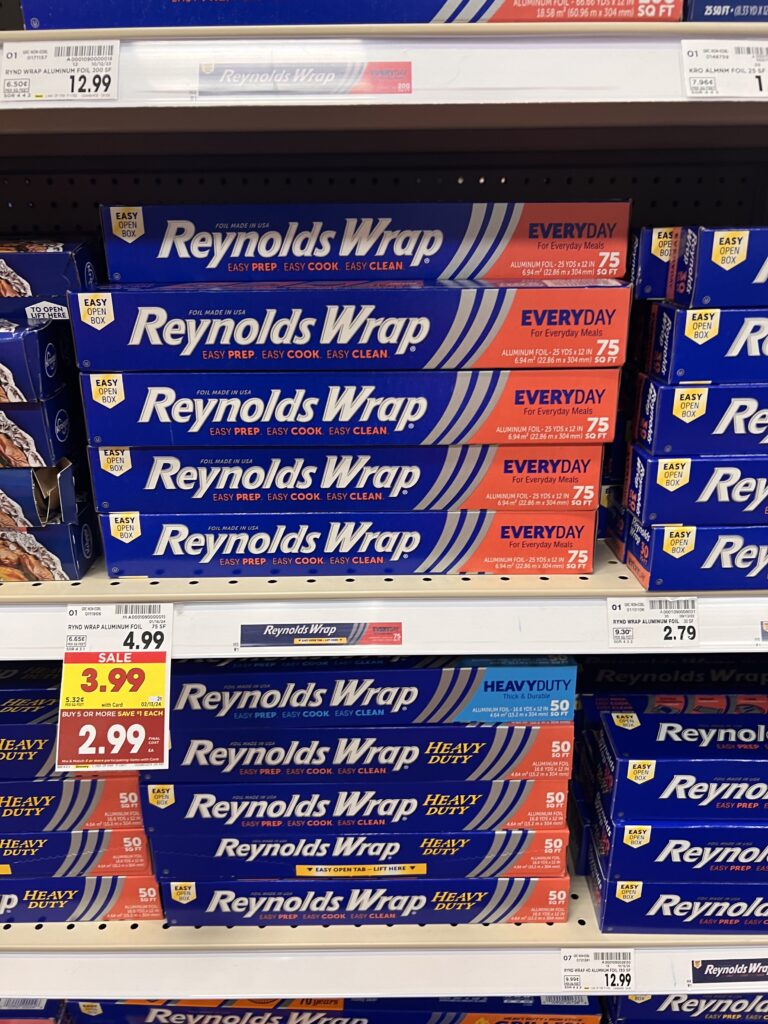 reynolds wrap foil kroger shelf image
