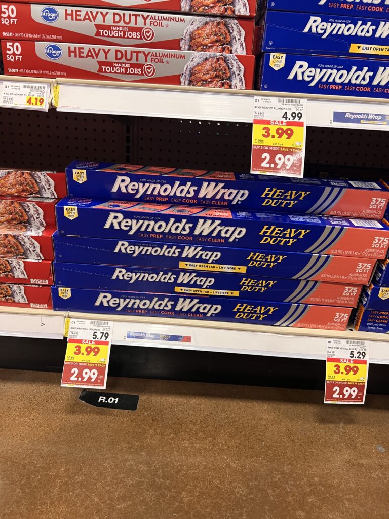 reynolds wrap foil kroger shelf image