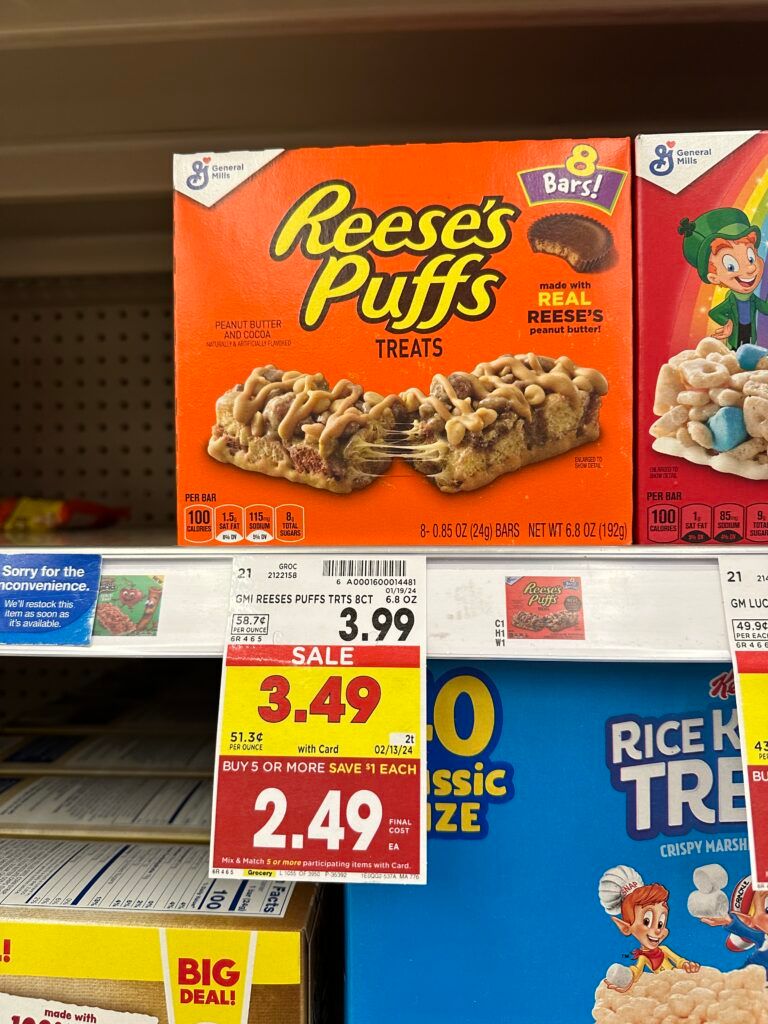 gm treat bars kroger shelf image