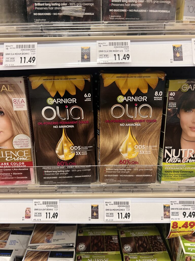olia hair color kroger shelf image