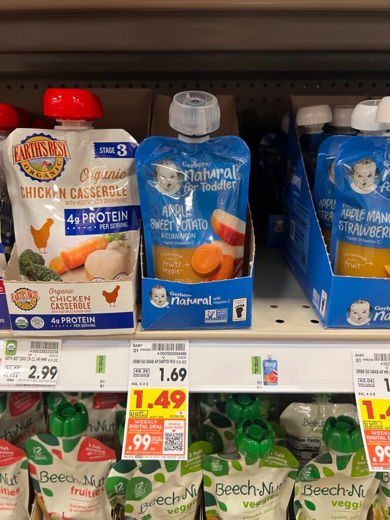 gerber pouches kroger shelf image