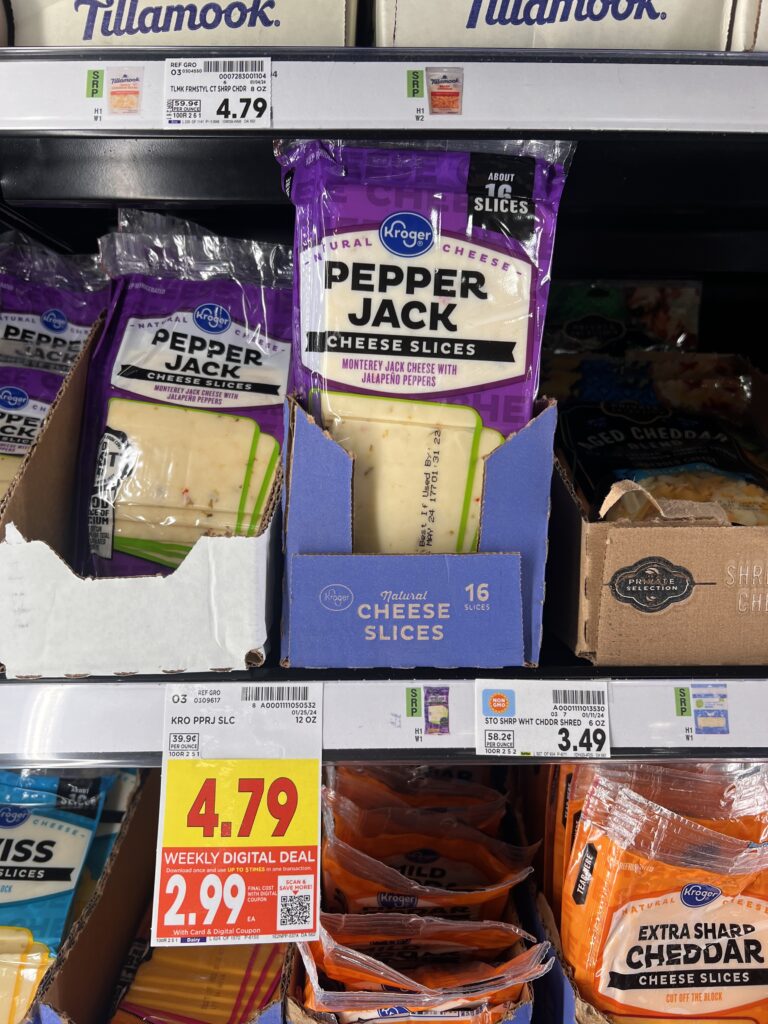 kroger cheese shelf image 