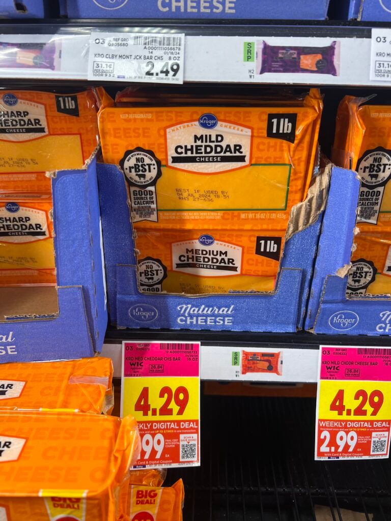 kroger cheese shelf image 