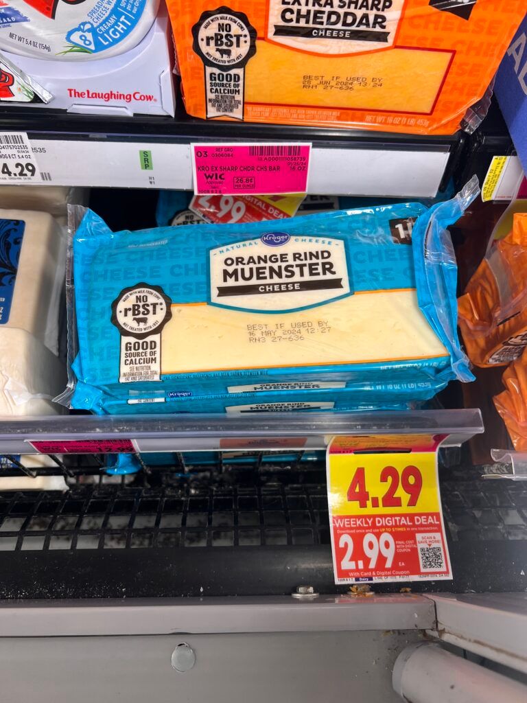 kroger cheese shelf image 