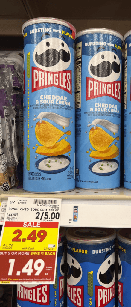 Pringles Kroger Shelf Image
