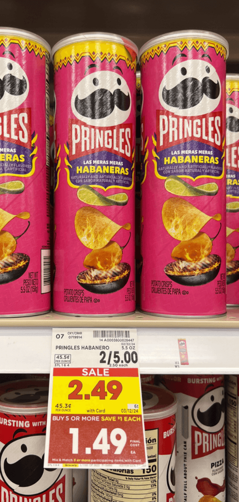 Pringles Kroger Shelf Image