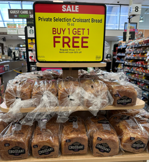 Private Selection Croissant Loaf Bread Kroger Shelf Image