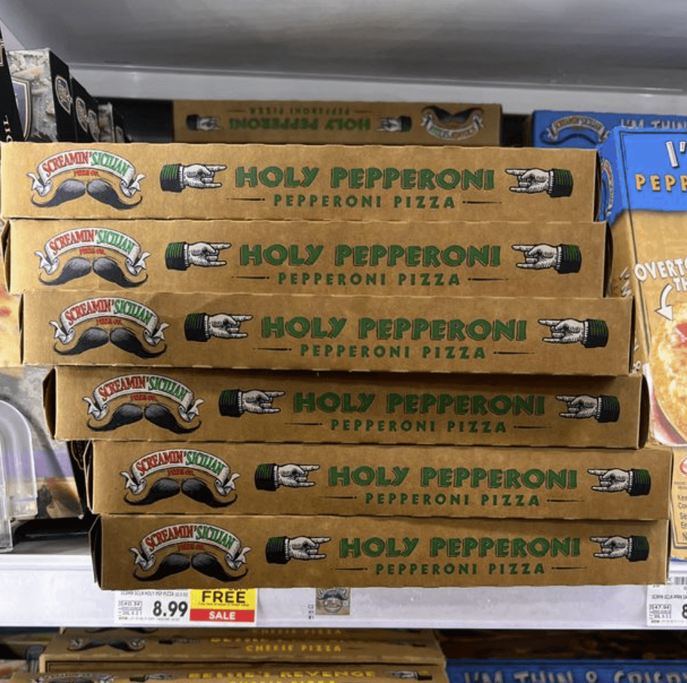 Screamin Sicilian Pizza Kroger Shelf Image