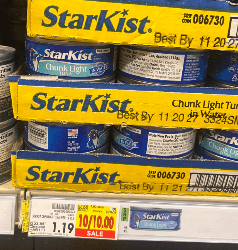 Starkist Tuna Kroger Shelf Image