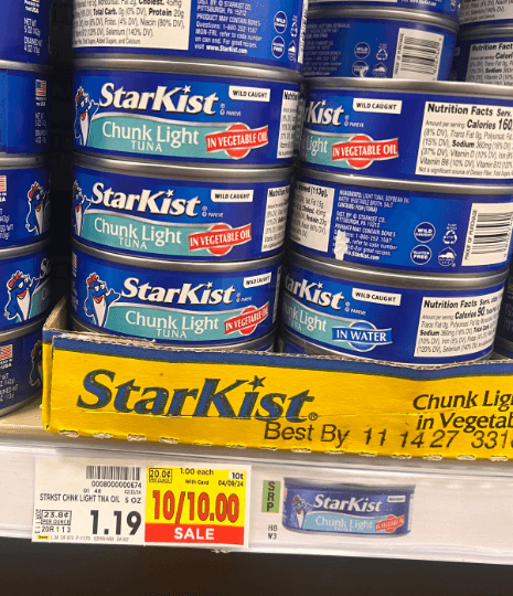 Starkist Tuna Kroger Shelf Image