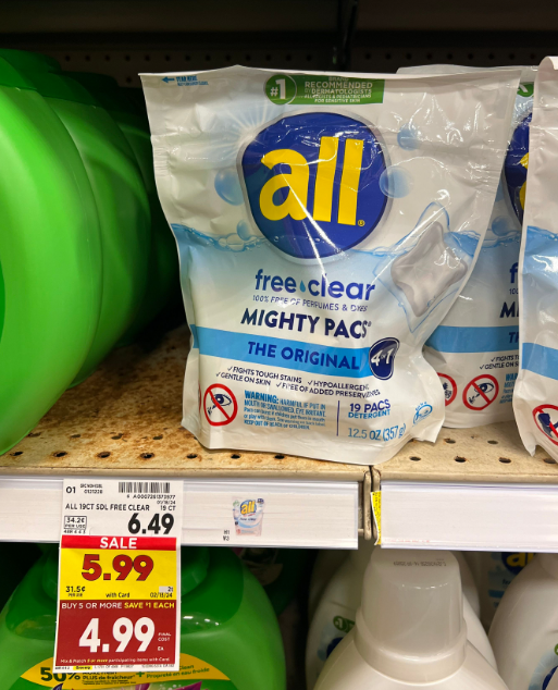 all free clear mighty packs kroger shelf image
