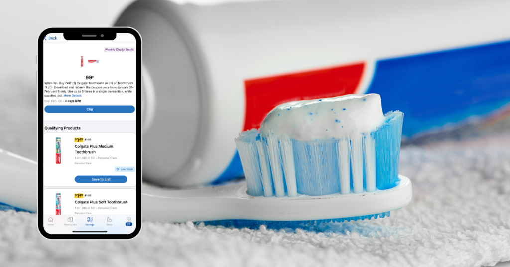 colgate toothbrush toothpaste digital