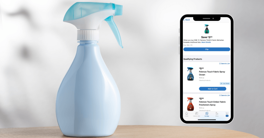 febreze touch digital