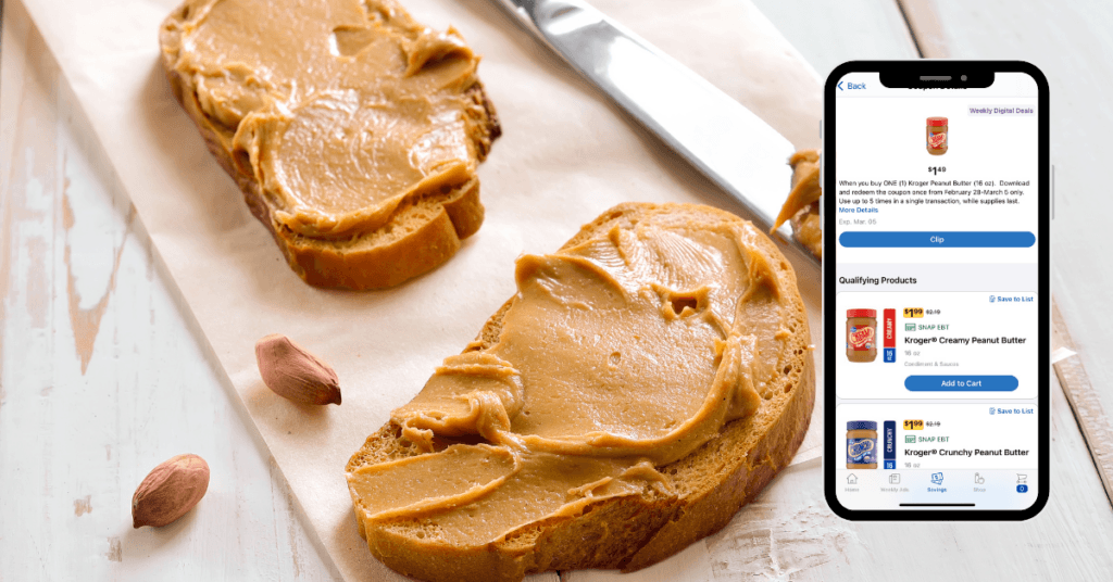 Kroger Peanut Butter as low as 1.49! Kroger Krazy