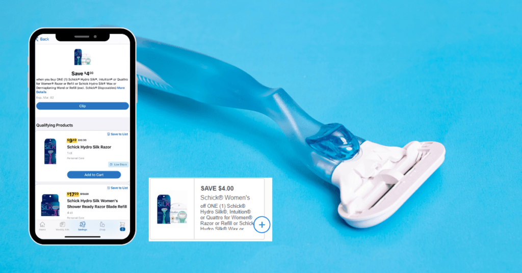 schick razor digital print