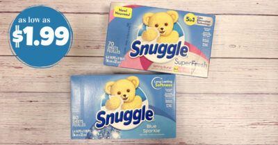 snuggle dryer sheets kroger krazy