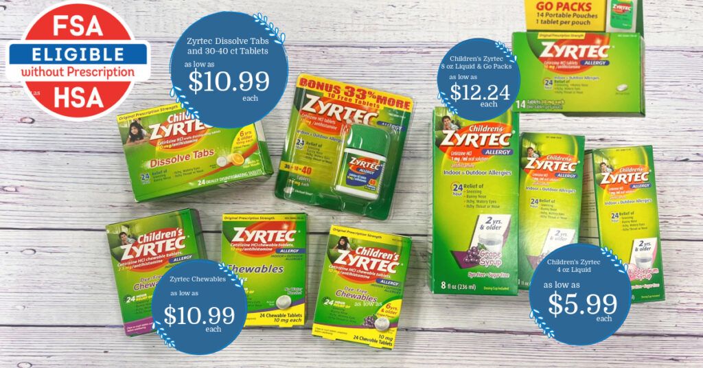 Wow! Save $10 off 1 Zyrtec Adult and Children's Items at Kroger!! - 50% ...