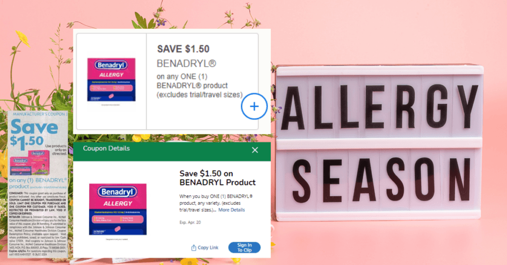 Benadryl Allergy Coupons Kroger