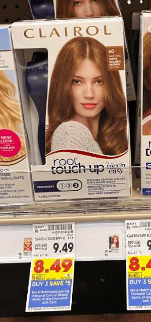 Clairol Hair Color Kroger Shelf Image