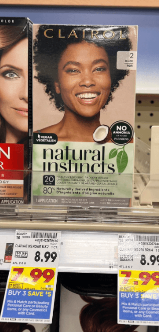 Clairol Natural Instincts Hair Color Kroger Shelf Image