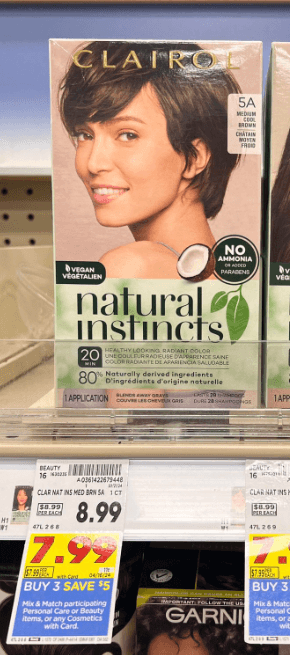 Clairol Natural Instincts Hair Color Kroger Shelf Image