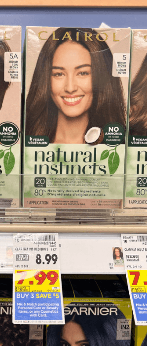Clairol Natural Instincts Hair Color Kroger Shelf Image