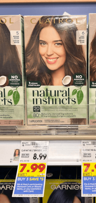 Clairol Natural Instincts Hair Color Kroger Shelf Image