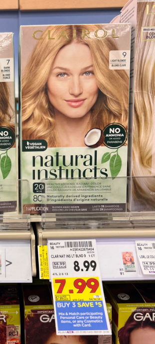 Clairol Natural Instincts Hair Color Kroger Shelf Image