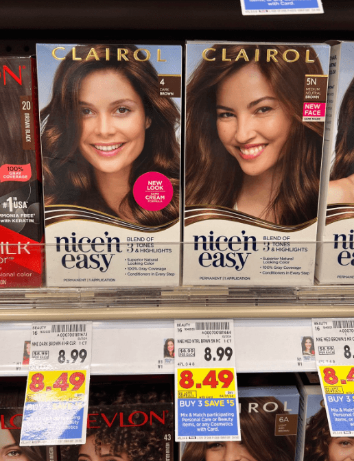 Clairol Hair Color Kroger Shelf Image