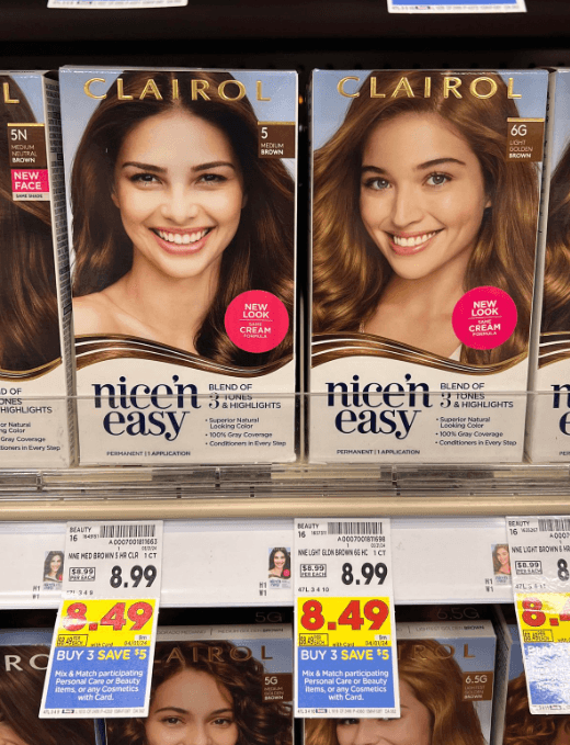 Clairol Hair Color Kroger Shelf Image