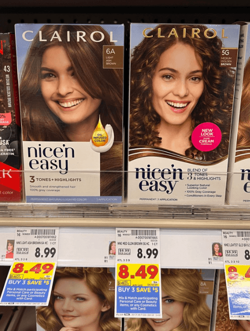 Clairol Hair Color Kroger Shelf Image