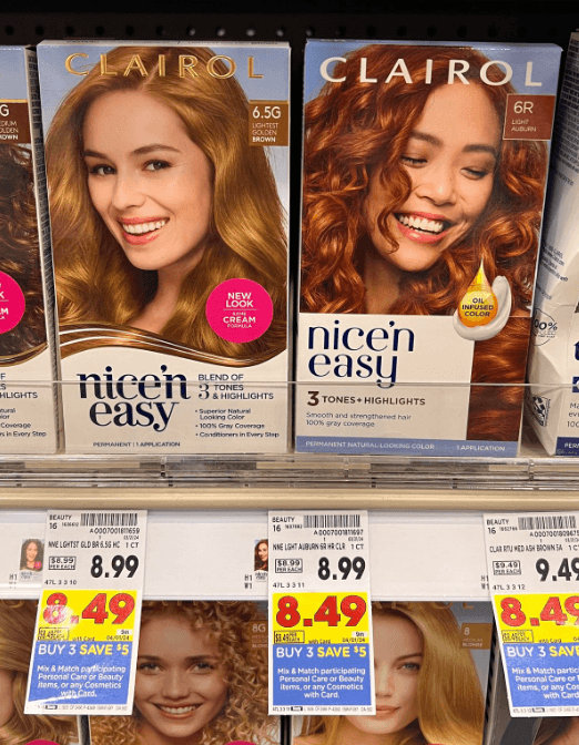 Clairol Hair Color Kroger Shelf Image