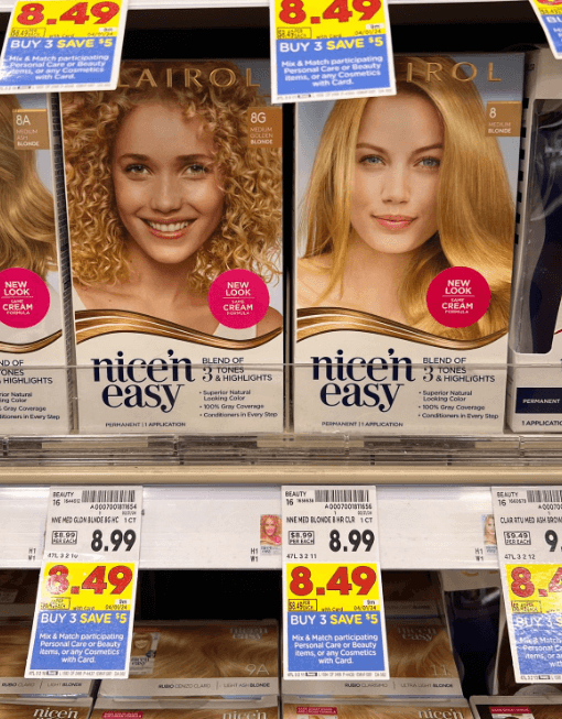 Clairol Hair Color Kroger Shelf Image
