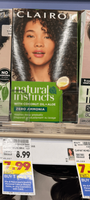 Clairol Natural Instincts Hair Color Kroger Shelf Image