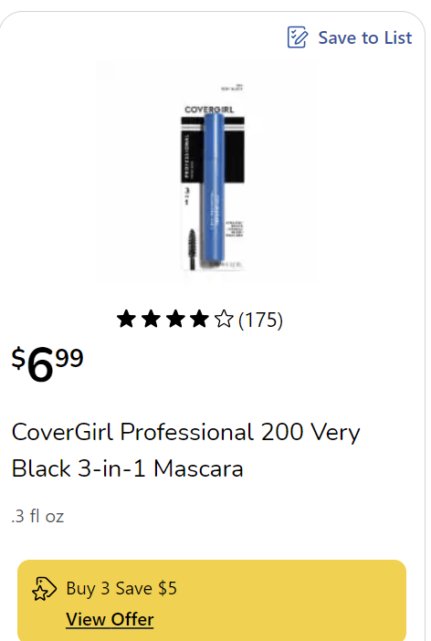 Covergirl Mascara Kroger
