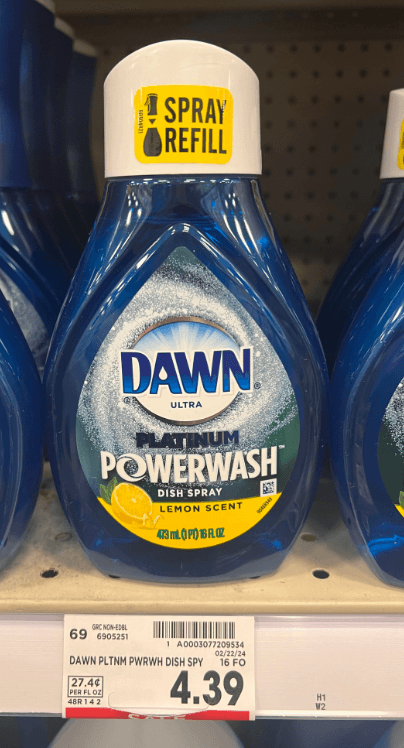 Dawn Powerwash Kroger Shelf Image