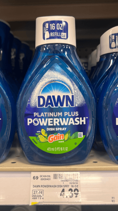 Dawn Powerwash Kroger Shelf Image