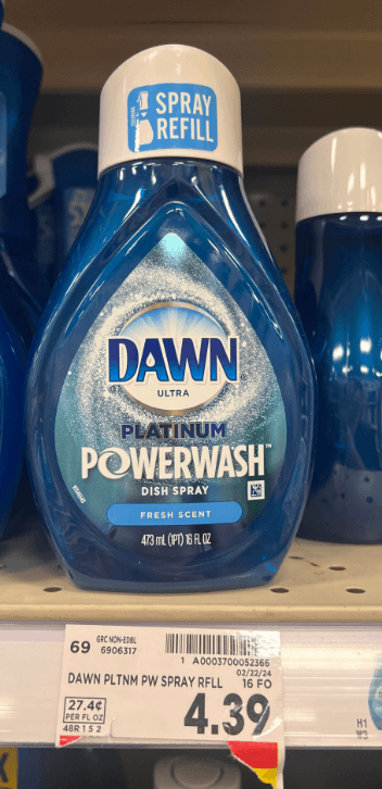 Dawn Powerwash Kroger Shelf Image