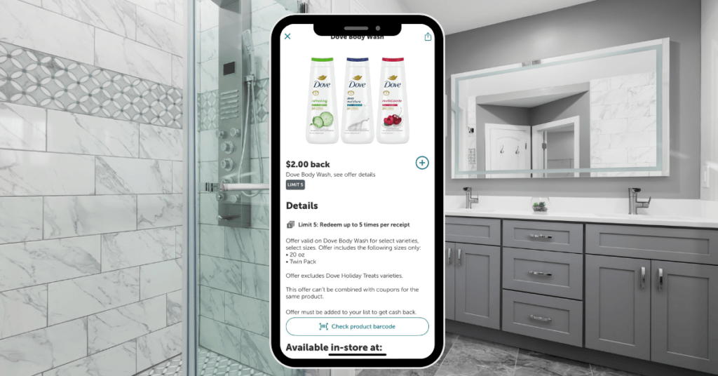Dove Body Wash Ibotta Rebate