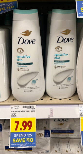 Dove Body Wash Kroger Image shelf