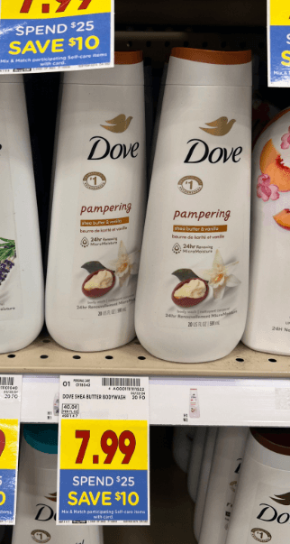 Dove Body Wash Kroger Image shelf