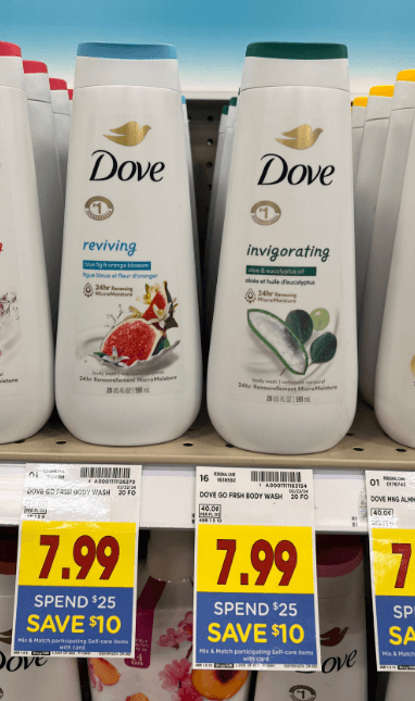 Dove Body Wash Kroger Image shelf