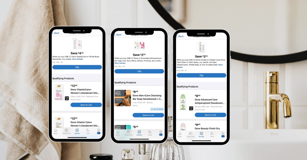 Dove Digital Coupons Kroger