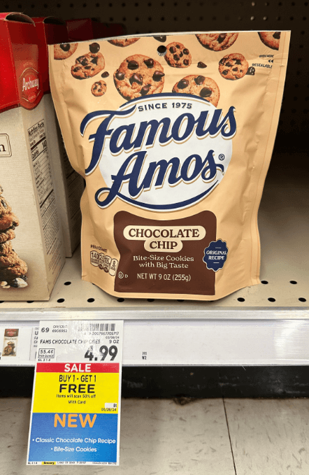 Famous Amos Kroger Shelf Image