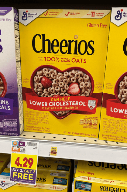 General Mills Cheerios Kroger Shelf Image