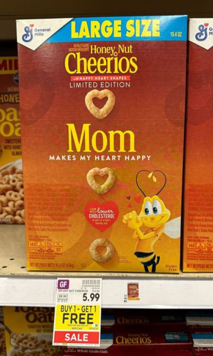 General Mills Honey Nut Cheerios Kroger Shelf Image