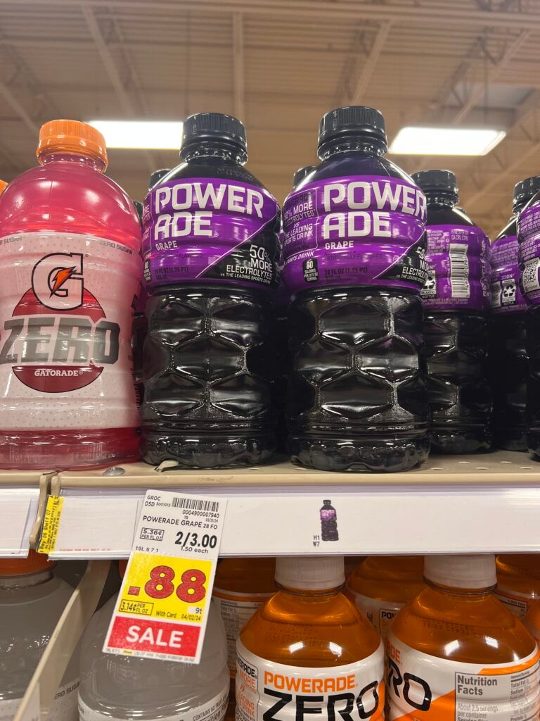 powerade kroger shelf image